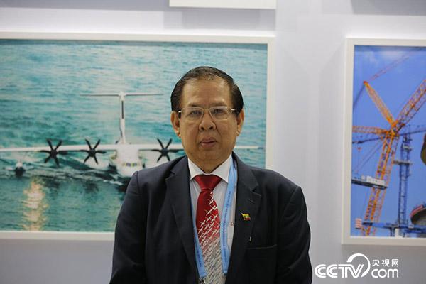 缅甸工商联合会主席Zaw Min Win (李文亮 摄)