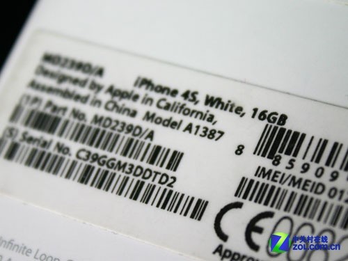 国内使用没差别 行货/英版iPhone 4S对比 