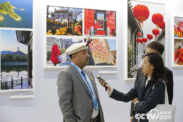 巴基斯坦工商联副主席阿里接受央视网记者采访 (李文亮 摄)