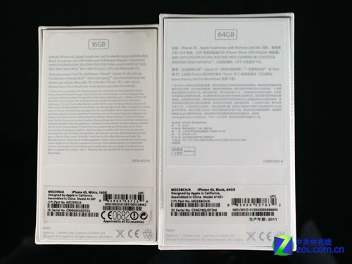 国内使用没差别 行货/英版iPhone 4S对比 